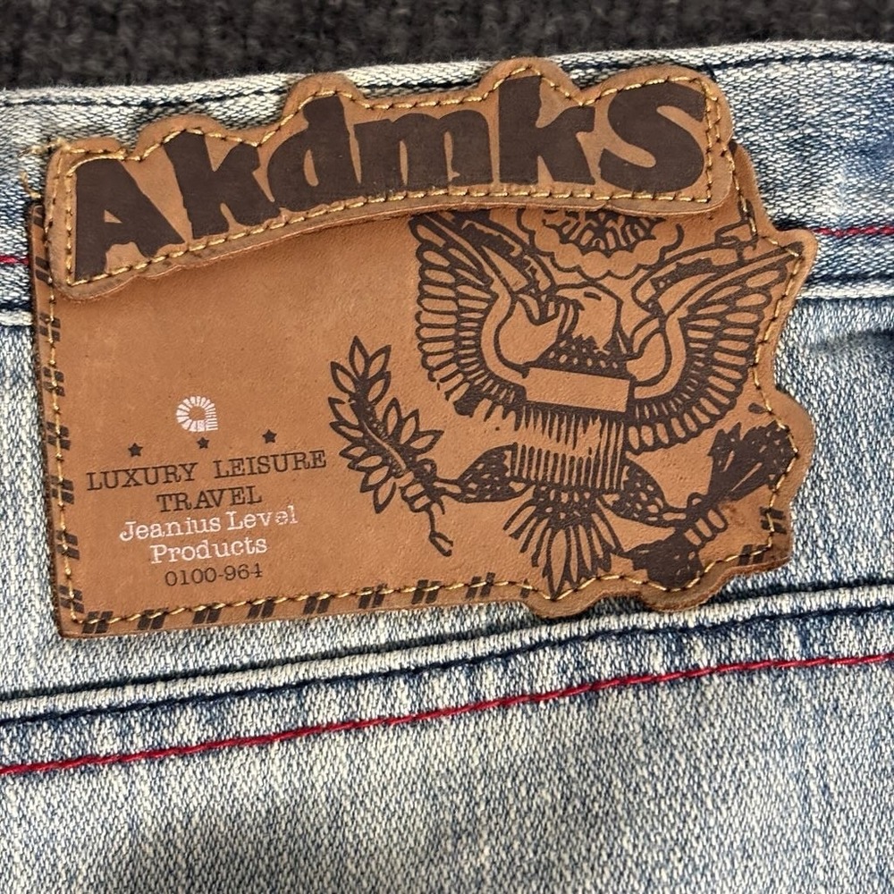 Akademiks Mens Jeans Size 40 Denim Blue RN100964 Straight‎ Fit Relaxed - Picture 11 of 16